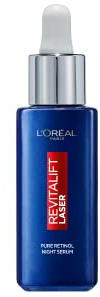 L'Oréal Paris Revitalift Laser Anti-Falten Nacht Serum mit purem Retinol & Hyaluronsäure, 30ml, für Frauen