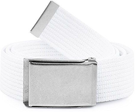Ladeheid Gürtel Herren Verstellbarer Stoffgürtel aus Baumwolle Gürtel ohne Löcher für Männer Geeignet für Arbeit, Reisen oder Männergeschenke 120 cm x 4 cm P10