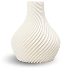 NATUMO Bulba 3D-Druck Vase, bauchige Blumenvase modern | Wasserdicht beschichtet & bruchsicher – für Tulpen, Trockenblumen & Pampasgras – nachhaltiges PLA, Made in Germany