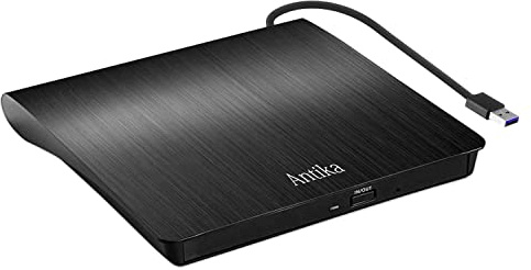 Antika Externes DVD Laufwerk CD DVD Brenner Player USB 3.0 Writer DVD/CD +/-RW CD Laufwerk für Laptop Desktop mit Mac/OS//Linux/Win11/Win10/Win8/XP