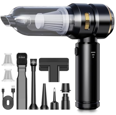 KITBEZN Handstaubsauger, 26KPA Handstaubsauger Akku Kabellos, 4-in-1 Auto Staubsauger Stark, Akku Staubsauger mit Bürstenloser Motor per Auto, Haus, Tierhaare, Sofa Reinigung,