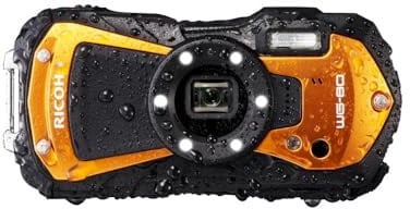 Ricoh WG-80 Orange wasserdichte Digitalkamera - stoßsicher frostsicher drucksicher 03127