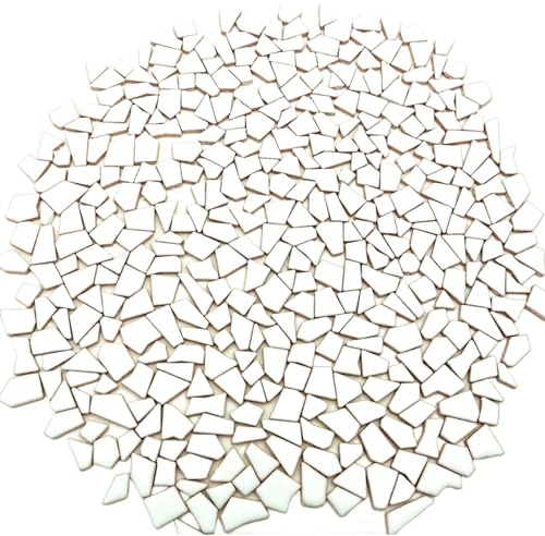 Irreguläre Keramik-Mosaikfliesen 500 g, kleine Steine von 0,5 bis 2 cm für Basteln und Wanddekoration