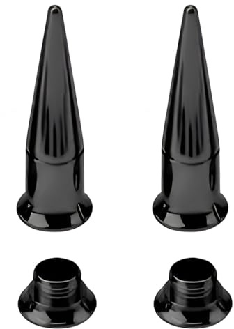Decentraland 1 Paar Schwarz 9 mm Taper Plugs Tunnel Ohrringe Ohrstöpsel Septum Piercing Ohrplugs Körperschmuck Ohr Dehnstäbe Expander Innengewinde Fleischtunnel Titanstahl Edelstahl Frauen Herren