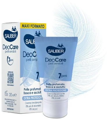 6 x sauber DEOCARE Creme Deodorant Körper 7 Tage Schutz Lange Lebensdauer