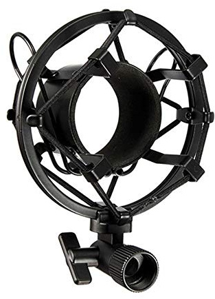 ETOPARS Mikrofon Stoßdämpferhalterung Mikrofonspinne Mikrofonhalter Halterung Mikrofonständer Shock Stand Kondensatormikrofon Vibrationsgesichert mit 44mm-50mm Durchmesser Schwarz