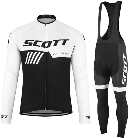 Tedila Radtrikot Langarm Herren Set Rennrad Trikot Fahrradtrikot