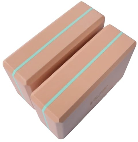 VLFit 2er-Set Yoga Blöcke/Yogablock - Wählen Sie Ihre Farbe und Größe (ROSA/BLAU)