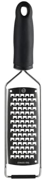 MasterChef Käsereibe, Küchenreibe, Reibe für Gemüse, Kartoffelreibe, Apfelreibe, Handreibe Grater mit Rassiermesserscharfe Edelstahlklinge Grob und Ergonomisch Rutschfester Griff, Spülmaschinenfest