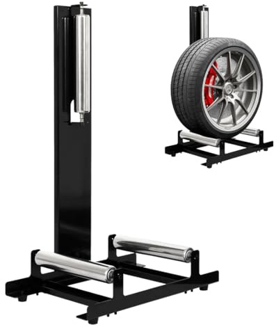 CStern Reifenregal Reinigungsständer Autoreifen Ständer Garagen Zubehör für Reinigen und Polieren von Reifen,Tragkraft 50kg,58x36.5x89cm
