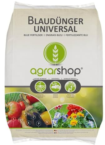 Agrarshop Blaudünger Universal 25 kg Blau Korn Rasendünger Gartendünger Blumen