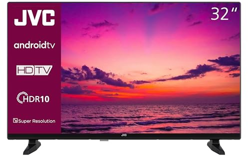 JVC 32 Zoll Fernseher Android TV (Full HD Smart TV, HDR, Triple-Tuner, Google Play Store) LT-32VAF3355