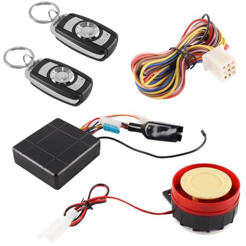 WANGCL Motorrad-Alarmanlage, Diebstahlsicherung, 12 V Universal, 125 dB, Motorstart mit Fernbedienung