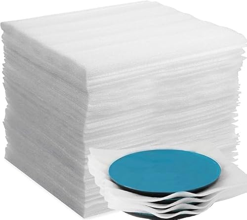 WUFANC Schaumfolie Verpackungsmaterial 100Stk, Luftpolsterfolie Umzugsmaterial 30x30cm, Schaumstoffverpackung Umzugsverpackung für Umzugskartons Kartons Umzug Geschirr Gläser Weinflaschen Versand