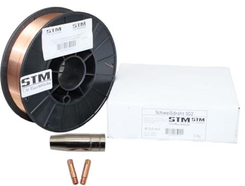 SG2 Schweißdraht mit Schutzgas Rolle 5kg Durchmesser 0,8mm Schweißverfahren MIG/MAG Stahldraht