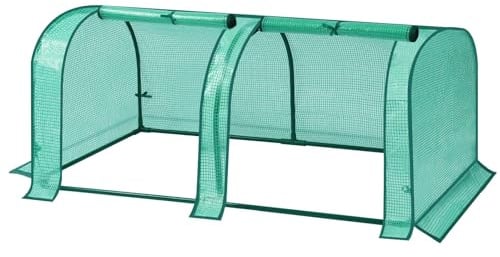 WOLTU Foliengewächshaus 130x60x50cm, Balkongewächshaus, Schnellaufbau & Faltbar, Windfest UV-beständig, Mehrzweck Pflanzenhaus für Garten und Balkon