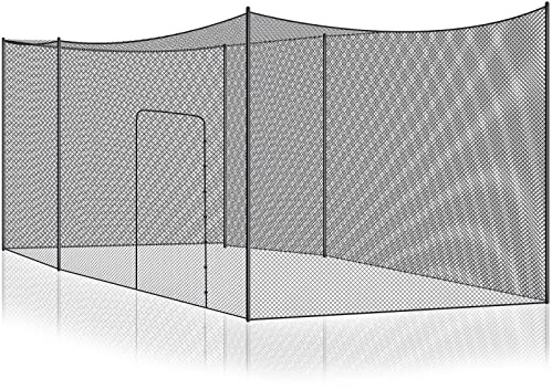Baseball-Schlagkäfig-Netz, 10.7x3x3 m, strapazierfähig, Softball-Übungsnetz, tragbares Pitching Cage Net, Sport-Barriere-Netze, Hinterhof, Outdoor (Rahmen nicht im Lieferumfang enthalten)