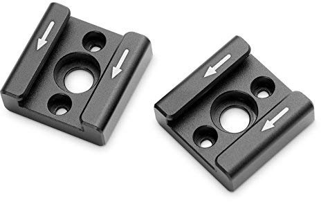 SMALLRIG Cold Shoe Adapter Mount, Kaltschuh Blitzschuh Halterung mit 1/4" Gewinde für Kamera Cage, LED Licht, Flash, Monitor Camcorder DSLR (2 Pack) - 2060