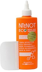 NitNOT Kopfläuse-Behandlung - Tötet alle Kopfläuse und Eier - 200ml - Mindestens 4 Behandlungen für langes Haar - Sicher - Keine Nebenwirkungen - Einfache Anwendung - Keine Gerüche