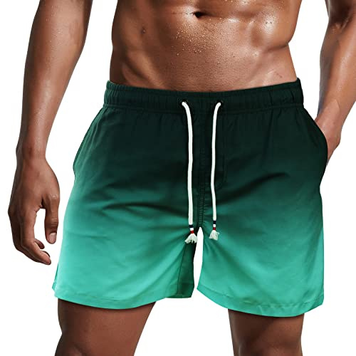 Danfiki Badehose für Herren Badeshorts Shorts Sportbekleidung Meshfutter | Shorts,Schnelltrocknend,Kurzen,Sporthose,Atmungsaktiv,Schwimmhose,Trainings,Verstellbar,Tunnelzug,Wasserabweisend