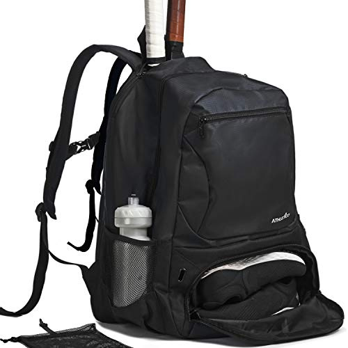 Athletico Premier Tennis-Rucksack – Tennistasche für 2 Schläger in gepolstertem Fach | Separates belüftetes Schuhfach | Tennistaschen für Damen und Herren