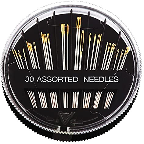 Nähnadeln Handnadeln, 30 Nähen Nadeln, Stopfnadeln Handnähnadeln, Sticknadeln, inklusive aller zum Handnähen benötigten Längen (3,1cm-5,1cm)