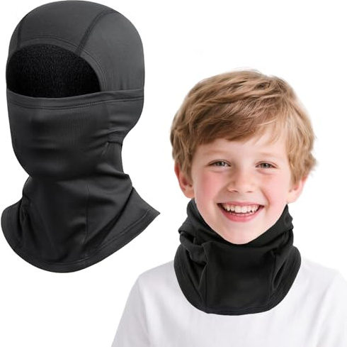 BAISEN Kinder Sturmhaube Winter Winddicht Thermo Balaclava, Skimaske Sturmmaske für Jungen Mädchen, Outdoor Sports Radfahren plus Fleece Gesichtsmaske