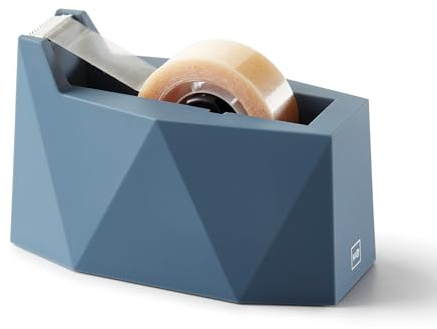 Miquelrius - Klebebandabroller für Klebeband und Washi Tape am Tisch, Blau | Kompakter Rollenhalter, 122 x 60 x 76,5 mm, ABS- und PS-Gehäuse, Schulbedarf, Kreativprojekte und Organisation