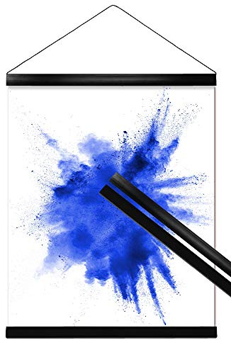 Close Up Klemmschiene, Posterleisten - 2 Poster-Aufhänger/Posterschienen/Plakatleisten - Kunststoff, Schwarz - 41 cm