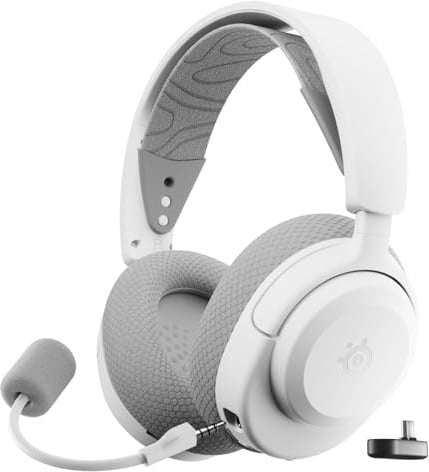 SteelSeries Arctis Nova 3X Wireless Xbox Headset - Gaming Headset Wireless - App-Steuerung - 40 Std. Akku & Schnellladefunktion - 2,4 GHz/Bluetooth - Abnehmbares Mikrofon - Für Xbox, PC & mehr - Weiß