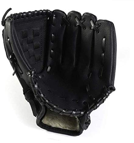 Acidea Baseball Handschuhe Sport Outdoor Baseball Glove Batting Handschuhe Verdickt Softball Handschuhe aus PU-Leder linken Sporthandschuh für Kleinkinder Kinder 11,5 Zoll, Schwarz