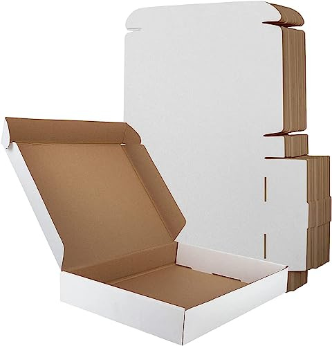 RLAVBL 25 Stück weiße Versandkartons mit den Maßen 33 x 25,4 x 5,1 cm für den Versand von Spielzeug und Geschenken