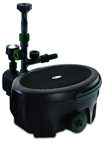 Aquagarden Inpond 5 in 1 6000| Teich-Komplettsystem mit Pumpe, Filter, UV-Klärer, LED-Licht & Brunnenaufsätzen| gegen Algen & für klares Wasser| für Teiche bis 6.000 l