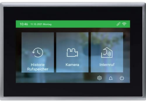 Ritto Video-Gegensprechanlage Innenstation, RGE2087750 | TwinBus IP mit App, schwarz