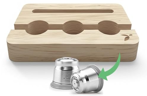 mahona Kaffeekapseln Aufbewahrung - Kapselhalter - Kapselaufbewahrung kompatibel mit Nespresso Kapseln - Speziell entwickelt und kompatibel wiederbefüllbaren Kapseln