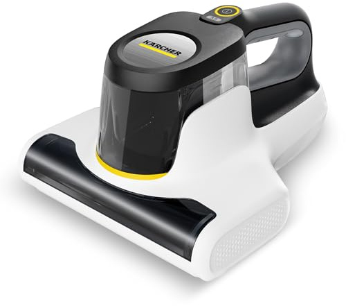 KÄRCHER Matratzenreiniger VCH 4 UVClean, hygienische Tiefenreinigung mit UV-C-Licht, Klopfwalze und Saugfunktion, Leistung: 500 Watt, Gewicht: 2,1 kg, beseitigt Milben und Bakterien, für Allergiker