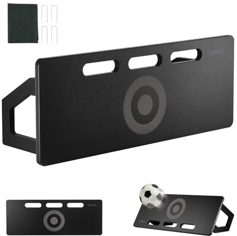 VEVOR Fußball Rebound Board, tragbares Prellwand 80 x 30 cm, HDPE Rebounder Ausrüstung mit 2 Rückprallwinkeln, Trainingsbrett Rebounder Kicker für Fußballtraining Pass- und Schussübungen
