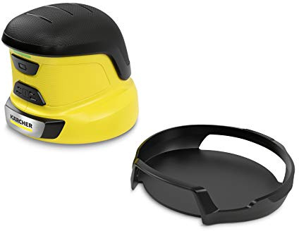 Kärcher EDI 4 – Elektrischer Eiskratzer mit rotierender Scheibe – zeitsparendes, müheloses Eisentfernen, Gelb