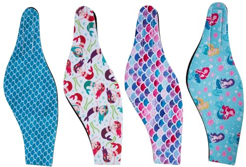 Gogogmee 4 Stück-pack Schwimm Ohrenschutz aus Neopren Verstellbar mit Klebendem Verschluss Elastisches Dusch Stirnband für Schwimmen und Kajakfahren Geeignet für Damen und Zufälliger Stil