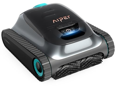 AIPER Poolroboter Wand und Boden, Wasserlinie, Poolsauger Akku mit 150 Min. Laufzeit, 4 Modi, Großer 3,5L Filterkorb, Intelligenten Navigation 2.0, Poolreiniger für Aufstellpools bis zu 150㎡