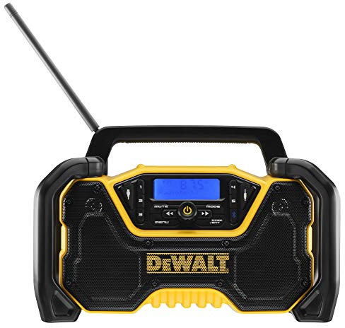 Dewalt XR Akku- und Netz-Radio DCR029 (DAB+ und FM Stereo Radio, extrem robustes Gehäuse, mit Bluetooth, Digitalanzeige mit Hintergrundbeleuchtung, Lieferung ohne Akku und Ladegerät)