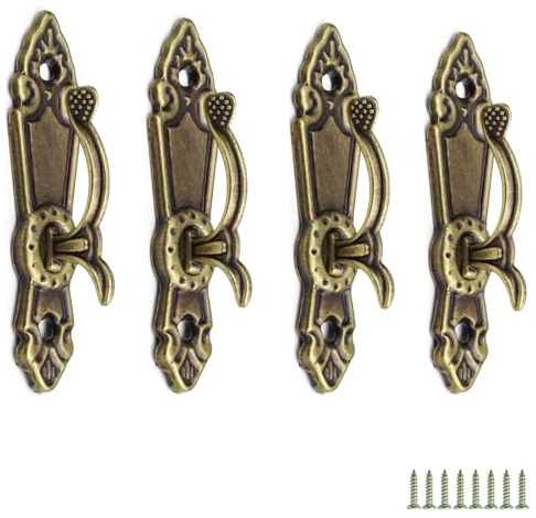 Curtain Hooks, 0XBIT 4 Stück Gardinenhalter Wand, Vorhang Halter mit Schrauben, für Wandvorhänge, Fenstervorhänge, Handtuch, Tasche
