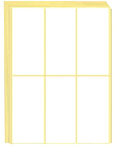 180 Stück, 100 x 50 mm, Aufkleber Etiketten Selbstklebend | Klebeetiketten zum Beschriften - Weiß