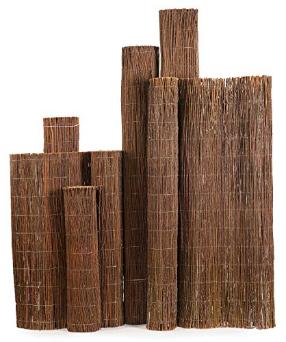MC.Sammler Weidenmatte Sichtschutz Zaun für Balkon und Terrasse - Windschutz & Sonnenschutz - Weidenzaun in 22 Größen (Gartenzaun 90 x 300 cm) - Holz Sichtschutzmatte für Haus und Garten