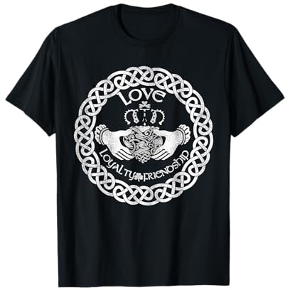 Irish Claddagh Ring Liebe Treue Freundschaft keltisches T-Shirt