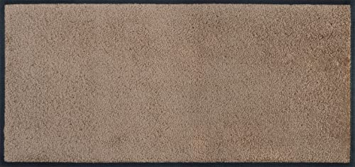 wash+Dry Fußmatte, Taupe 35x75 cm, innen und außen, waschbar, beige