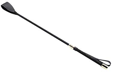 QOTSTEOS Peitsche aus Leder, Reitgerte, Reitgerte aus Kunstleder, mit rutschfestem Griff, für Outdoor-Sport und Reiten (Größe: 30 cm)