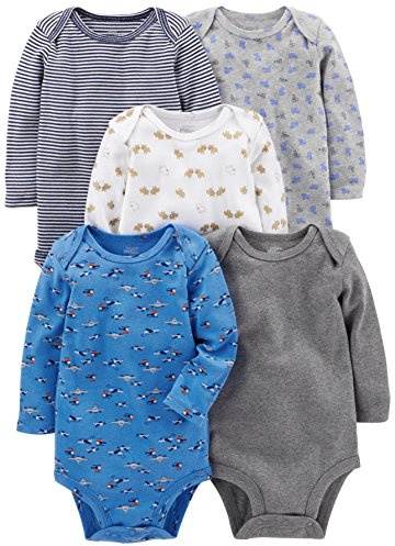 Simple Joys by Carter's Baby - Mädchen Long-sleeve Bodysuit Pack Of 5 Body (5er Pack)