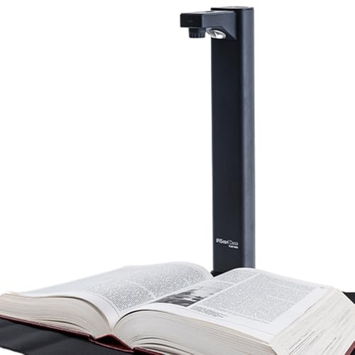 IRIScan Desk Business 7 Buchscanner Schwarz mit 24MP Kamera und LED, scannt Bücher und A3-Dokumente mit OCR, AI-Flachlegung, Vorlesefunktion und Videoaufnahme, USB, Win & Mac, inkl. Readiris PDF