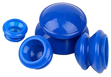 CkeyiN Professionelles Silikon Schröpfbecher, 4 Größen Schröpftherapie Set, Anti Cellulite Cup für Muskelentspannung & Schmerzlinderung, Ganzkörper Massage Schröpfen Set für Rücken, Schulter, Beine